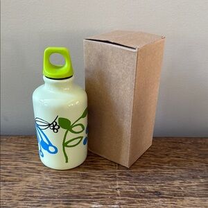 Shinzi Katoh Japanese Design Green and Blue Paradise 10 ounce Water Bottle NEW